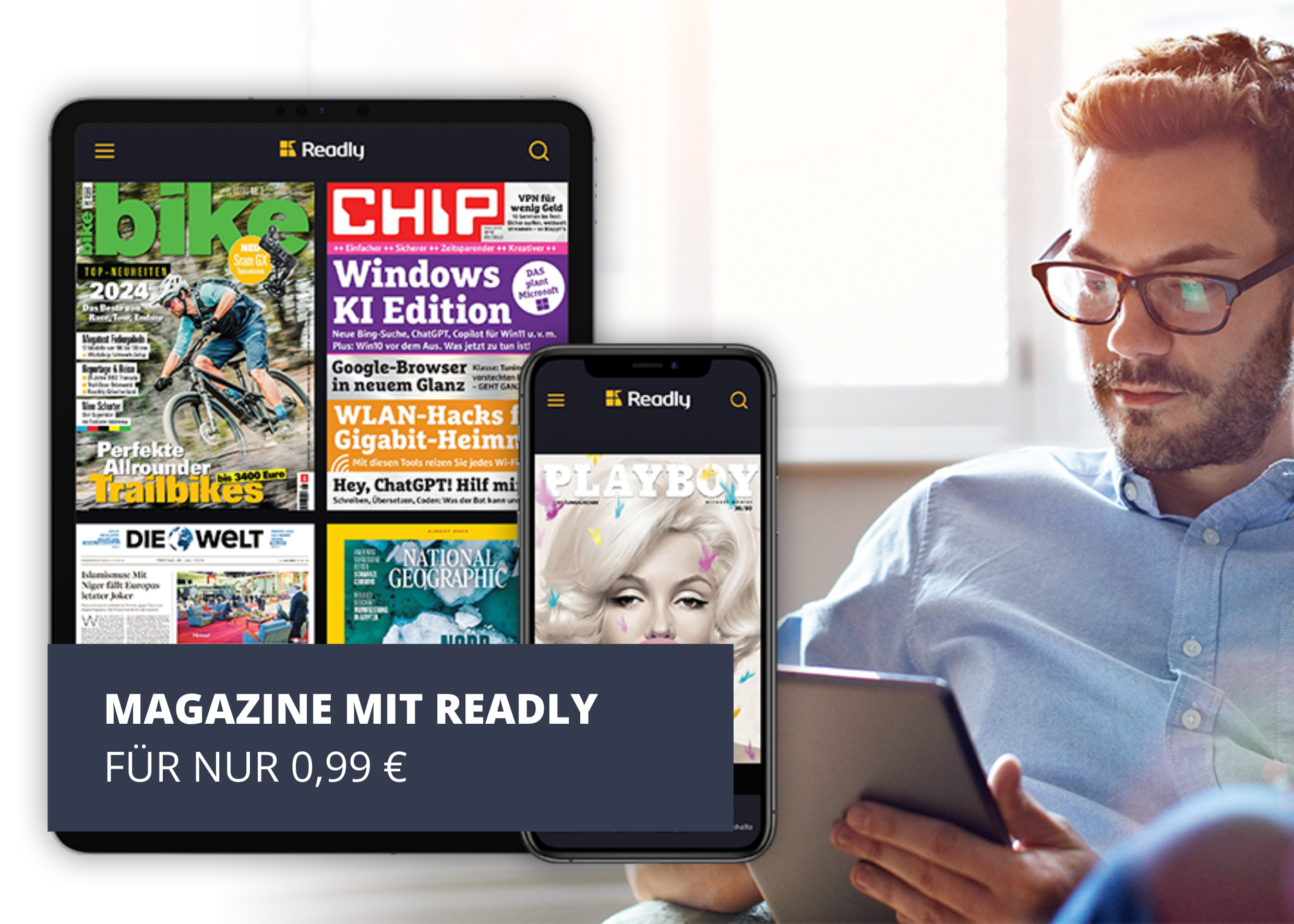 3 Monate Readly für 99 Cent